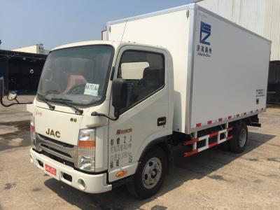 China JAC 4*2 6ton refrigeration truck small freezer truck with fiberglass panels for fresh transportation for sale