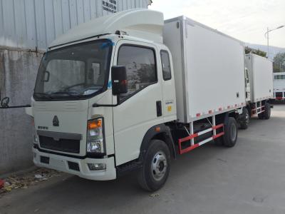 China Mini Commerciële Vrachtwagenijskasten 8 ton van 4x2 voor bevroren en verse lading -18 C Te koop