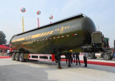 China Zement Bulker-Anhänger mit 50 Tonnen der Belastbarkeits-, Stärke-Stahl des LKW-Transporter-Anhänger-6mm zu verkaufen