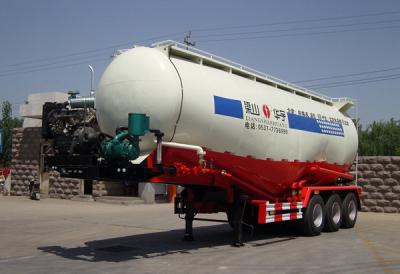 China Bulk, Bulktankwagen van het Koolstofstaal de Stabiele Cement met 3 Assen voor Vliegas Te koop