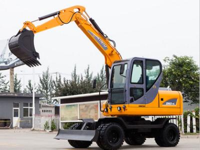 China Mini Backhoe Excavator , Electric Mini Excavator Blade Height 295mm for sale