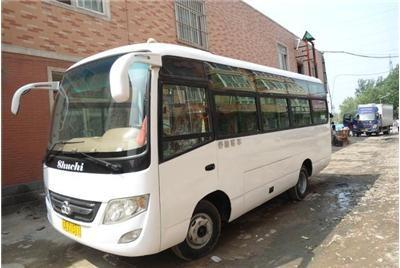 China Public Transportation Buses Mini Van Bus 26 Seat Tourist With Diesel Engine for sale