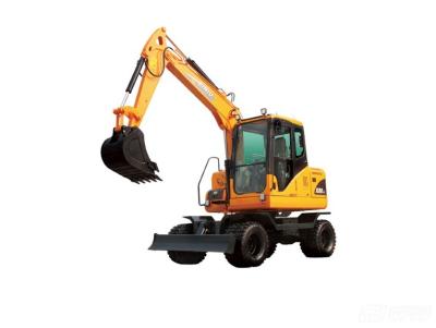 China Strong Mining Capacity Mini Wheel Excavator Low Energy Consumption for sale