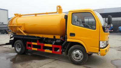 China Sewer suction truck  tanker dongfeng 5000 liters sewage sucking truck for sale for sale