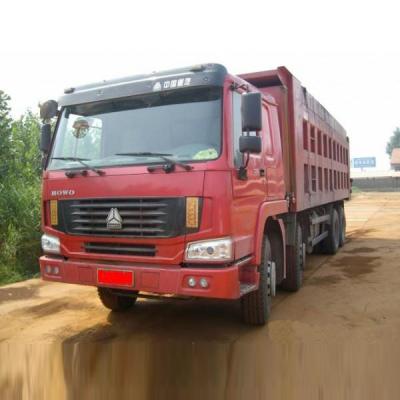 China 30 - 40 toneladas de camión volquete resistente 371HP 8X4 de SINOTRUK para el material de construcción cargado en venta