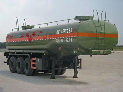 China Three Axles Tank Truck Trailer 35000 Liters Fuel Tank Semi Trailer For Oil Storage for sale