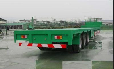 China 13m Aanhangwagen van de staal Flatbed Container met slot voor staalpomp of coontainer vervoer Te koop