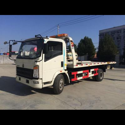 China Car Carrier Flatbed Tow Truck Wrecker Truck Road Towing Truck 2 Persons' Seat for sale