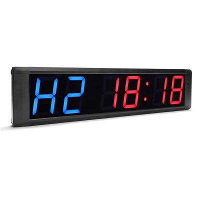 China Large 6 Inch Industrial Digit 4 Digit Display Digital LED Clock Crossfit Workout Pacer Gym Timer for sale