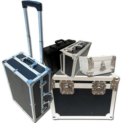 China Aluminum + MDF board + ABS panel+Hardware+Foam heavy duty storage box aluminum flight cable boxes road case for sale