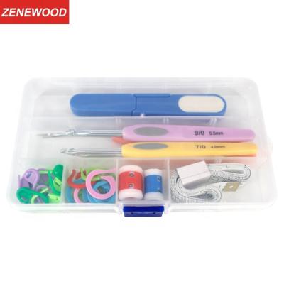 China DIY Sewing Kit Full Set 4 crochet knitting needles weaving sewing tools crochet hooks set PZ002 for sale