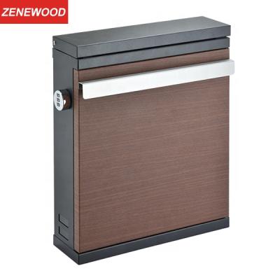 China Zenewood Wall Mounted Galvanized Steel Mailbox Outdoor Wall Mounted Letter Box With Code Lock /W1867 for sale