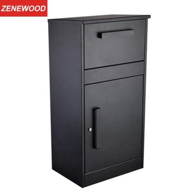 China Durable Zenewood Parcel Box With Lock Drop Box Anti-theft Metal Customize Delivery Box POS Mail Galvanized Steel for sale