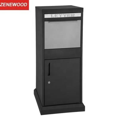 China Zenewood Outdoor Standing Home Parcel Delivery Drop Parcel Box /WPB004 for sale