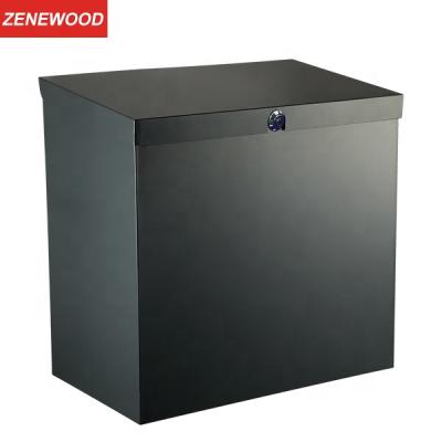 China Standing Zenewood Galvanized Steel Outdoor Drop Box Parcel Box Wall Mounted Delivery Parcel Box/WPB002 for sale