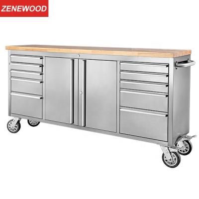 China Zenewood Large 304 Stainless Steel Timber Tool Chest Wooden Cabinet /TC1506 TC1506 for sale