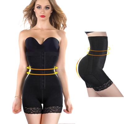 China Faja Breathable Shapewear Plus High Waist Shaper Shorts Women's Bodysuit Lece Backless Butt Lifter for sale