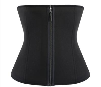 China Latex Antibacterial Explosive Women's Corset With Buckle Row And Steel Zipper for sale