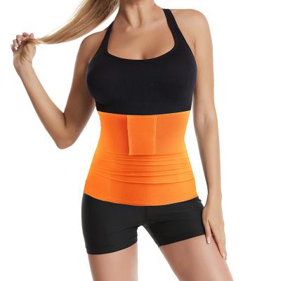 China Sports organization sculpting polyester belt sports yoga corset belly wrap unisex waist trainer shaper for sale