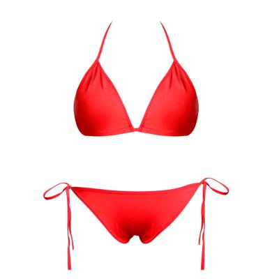 China 2021 new pattern summer adjustable bikini dye simple sexy quick-drying three-point bikini for sale