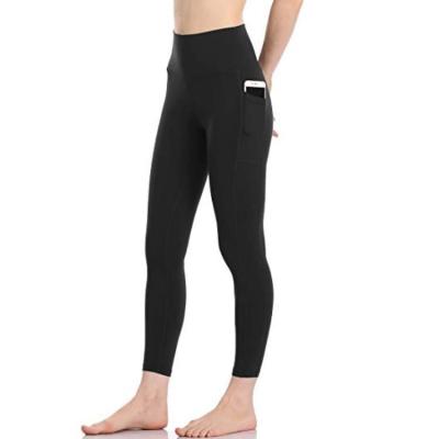 China Breathable High Waisted 7/8 Length Woman Gaiters Yoga Pants With Pockets for sale