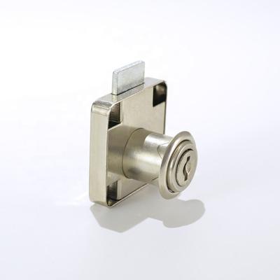 China Traditional Zinc Alloy Hardware Cylinder Lock Fit Nickel Plated Drawer Lock for sale