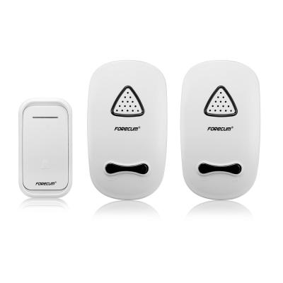 China 38 Chord Ring Tones Wireless Front Door Bells , Triple Wireless Doorbell With Volume Control for sale