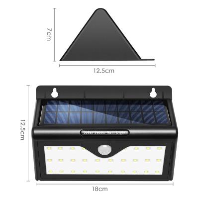 China Luz solar exterior brilhante super da segurança do diodo emissor de luz com cor do preto de 46 diodos emissores de luz à venda