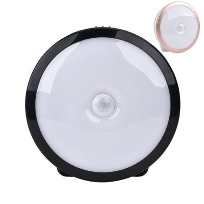 China Round ABS Plastic Cover Led Under Unit Lights , Rechargeable Stick On Led Lights For Under Cabinets for sale