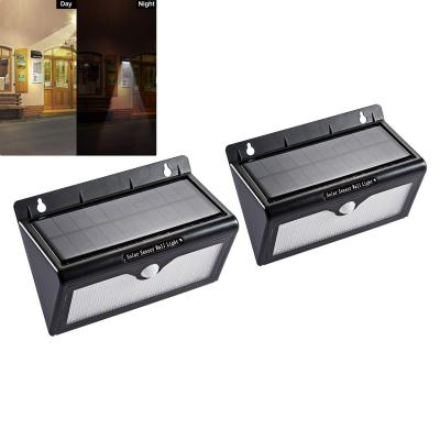 China 46 Led Street Lighting Solar Sensor Outdoor Lights With Motion Sensing Black Color for sale