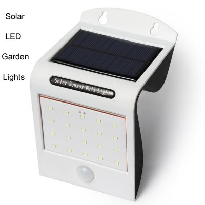 China Waterproof PIR Motion Sensor Solar Sensor Outdoor Lights Led Solar Wall Light for sale