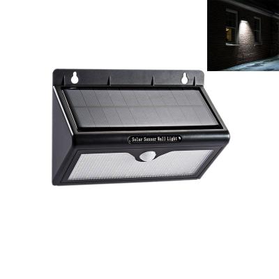 China Waterproof 12w Motion Sensor Led Solar Wall Light With 2pcs 1200mah Battery for sale