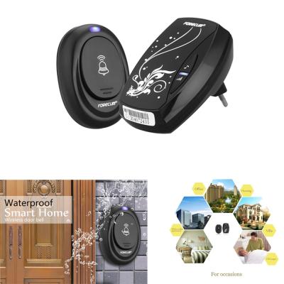 China 433Mhz / 315mhz Ac / dc long range wireless doorbell multiple receivers For Home Door Bell for sale