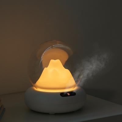 China Aromatherapy Top Fire Ultrasonic Home Humidifier Air Diffuser Aroma Flame Car Sale Essential Oil Diffuser Machine for sale