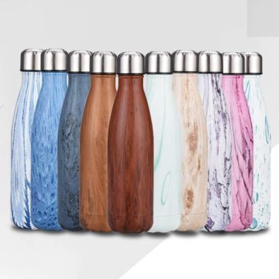 China Custom Business Wall Stainless Steel Double Vacuum Insulated Reusable Cola Drinking Water Bottle for sale