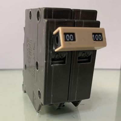 China CH Type 2P 15A 20A 25A 30A 40A 50A 60A 70A 80A 100A CH215 CH220 CH230 CH240 CH250 CH280 CH2100 2 Pole Socket On CH Circuit Breaker for sale