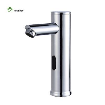 China Metered Faucets Chrome Brass Infared Motion Sense Kitchen Faucet Smart Sink Touch Sensor Automatic Water Mixer for sale