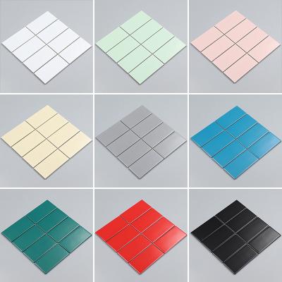 China Factory Wholesale Modern Large Stock Kitchen Bathroom Multicolor Strip Mosaic Tiles Optional Long for sale