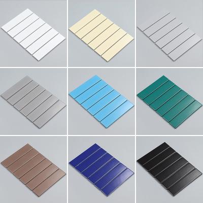 China CLASSIC Wholesale Ceramic Mosaic 45*195mm Long Strip Mosaic Tile Hot Sale Choice Porcelain Kitchen Wall Tiles for sale