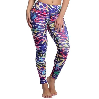 China Yoga0178 Digital Printing Slim Fit Yoga Pants Outdoor Sports Fitness And Yoga Wear Leggings for sale