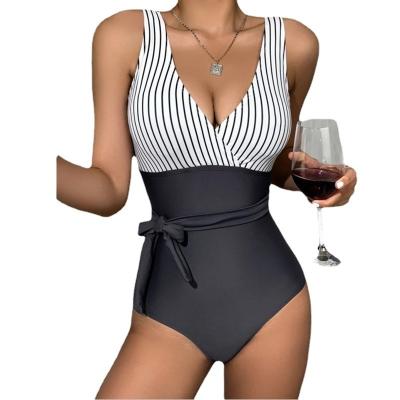 China Swimdress Swimwear and Beachwear Striped Swimsuit Swimwear for Women One Piece Swimwear YS246Bikinis and Beachwear for sale