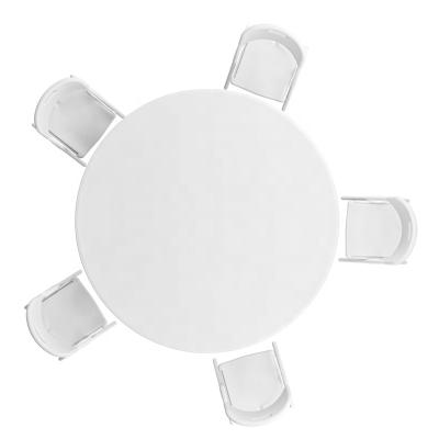 China Benjia 65Inch Folding Round Folding Tables Round Plastic Banquet Table Folded for sale