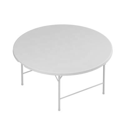 China Benjia 10 People Folding Plastic Around Plastic Round Folding Table 150cm Outdoor Wedding Table for sale