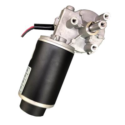 China 60W Brushed DC 59mm Custom Industrial Gear Motors 24V Totally Enclosed Metal Geared Motor for sale