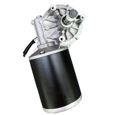 China Totally Enclosed Left Angle Gearbox 30Nm Torque Motor Worm Gear Motor 24V 300W 500W With Gear Box for sale