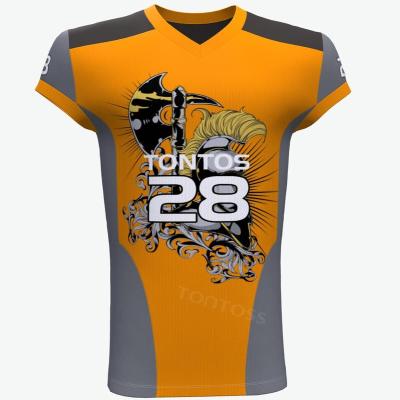 China Polyester& Breathable spandex football fabric soccer t-shirt or as required custom made soccer jersey men polyester tank top factory for sale