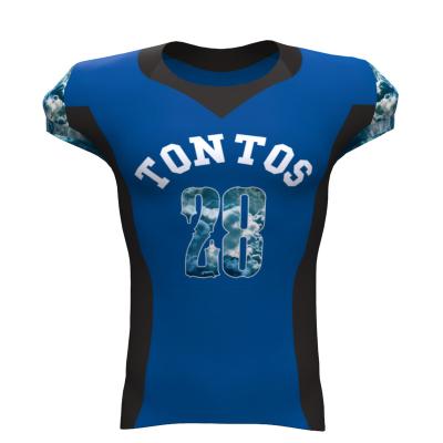 China Breathable Wholesale Custom Design Sublimation American Football Shirt for sale