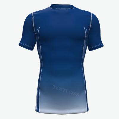 China Muttahida Majlis-e-Amal High Quality Muttahida Majlis-e-Amal Rashguard Men's High Quality Polyester/Spandex Sublimation OEM Sublimation Guard Shirts for sale