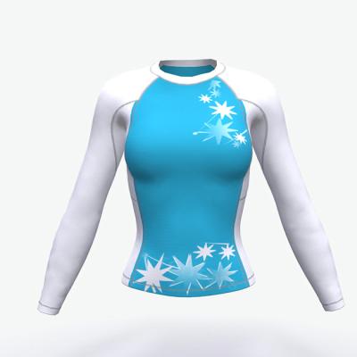 China High Quality Customized Polyester/Spandex Sublimation Rash Guard Compression Long Sleeve Sportswear for sale