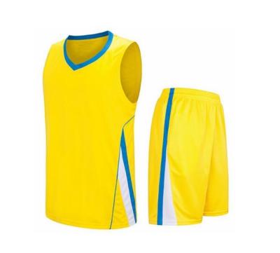 China Breathable Blank T Shirts Custom Design Breathable Basketball Uniforms for sale